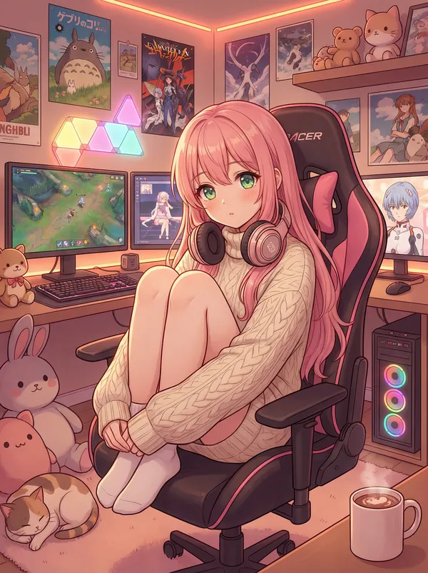 Personagem IA estilo Anime